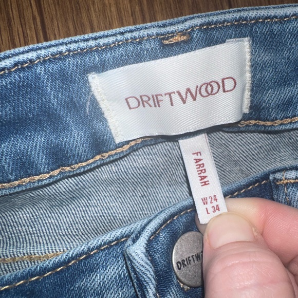 RARE Free People Driftwood Farrah Embroidered Mushroom Flare Jeans 24 /34 - Picture 10 of 10